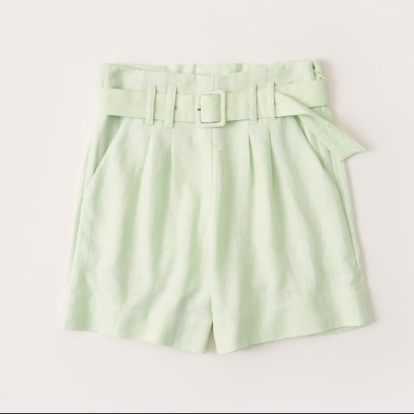 Abercrombie Linen Belted Shorts - Picture 2 of 5
